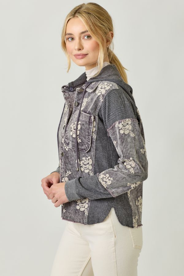 Flower Hoodie Jacket