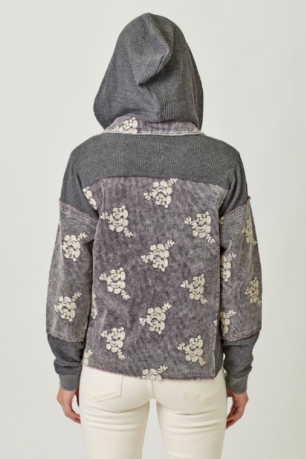 Flower Hoodie Jacket