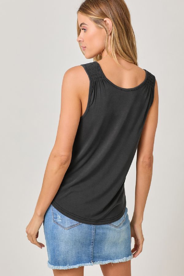 MODAL SMOCKED SHLDR TANK