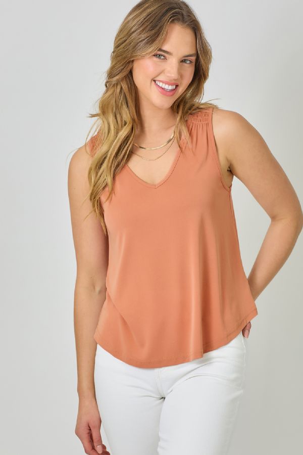 MODAL SMOCKED SHLDR TANK