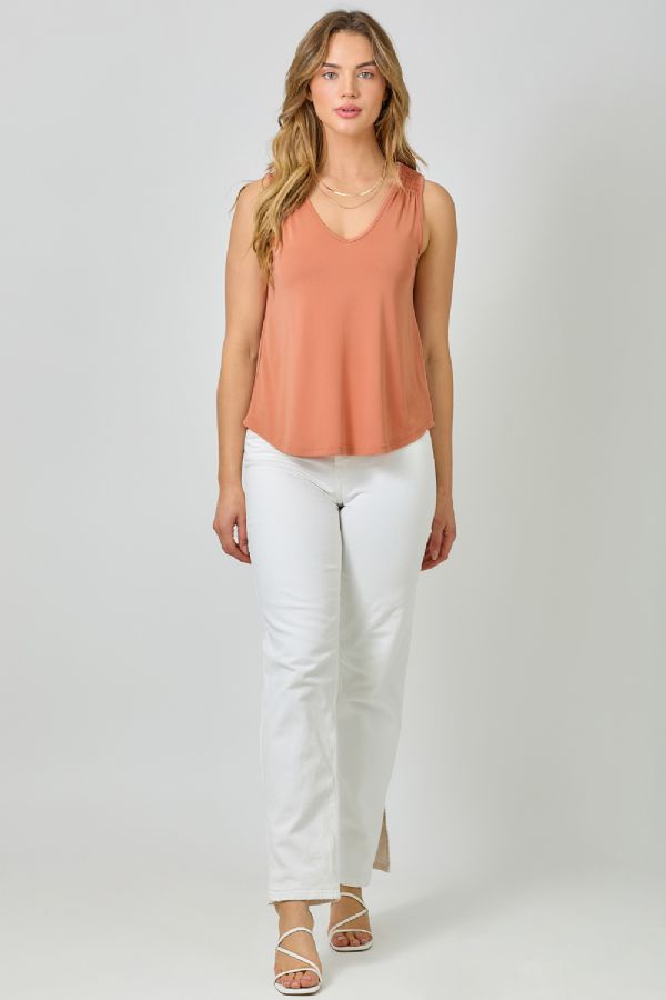 MODAL SMOCKED SHLDR TANK