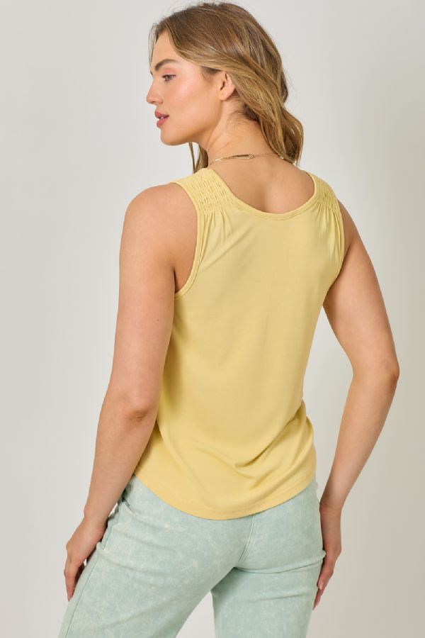 MODAL SMOCKED SHLDR TANK
