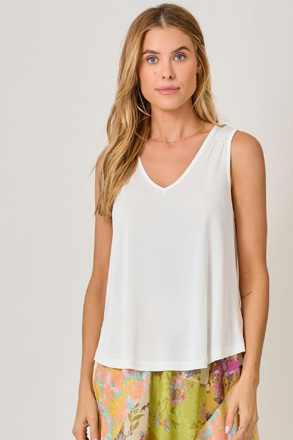 MODAL SMOCKED SHLDR TANK
