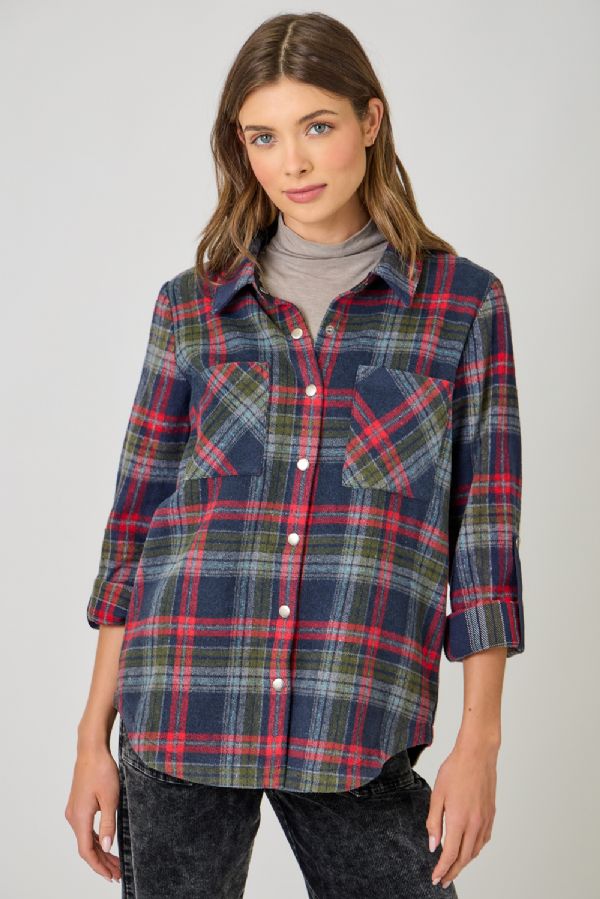 Plaid Shirt Jacket