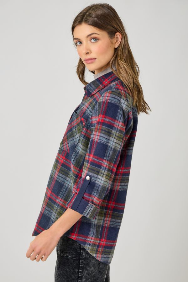 Plaid Shirt Jacket