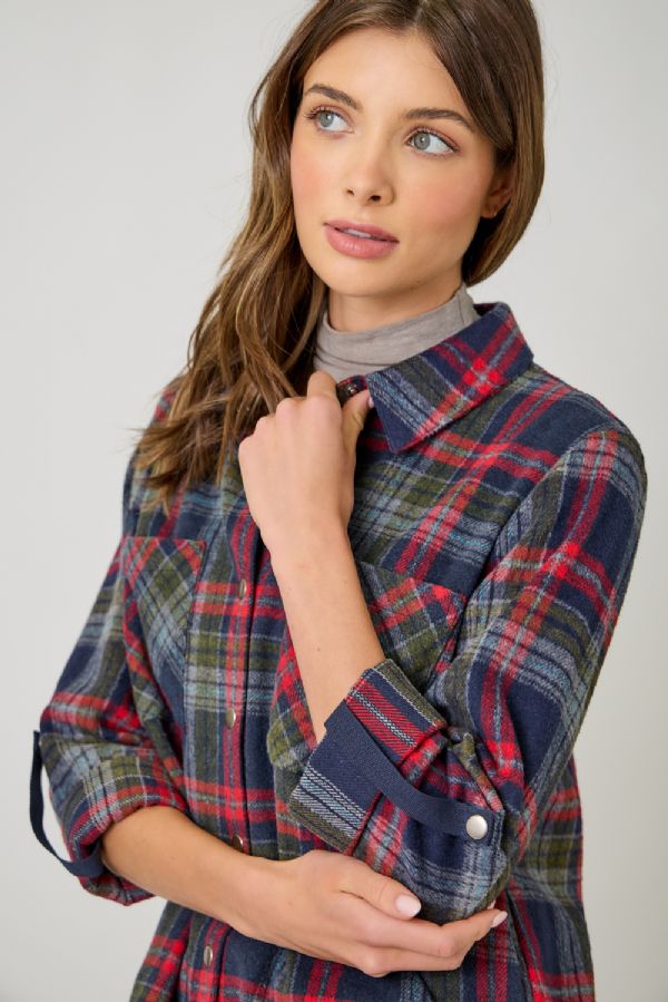 Plaid Shirt Jacket