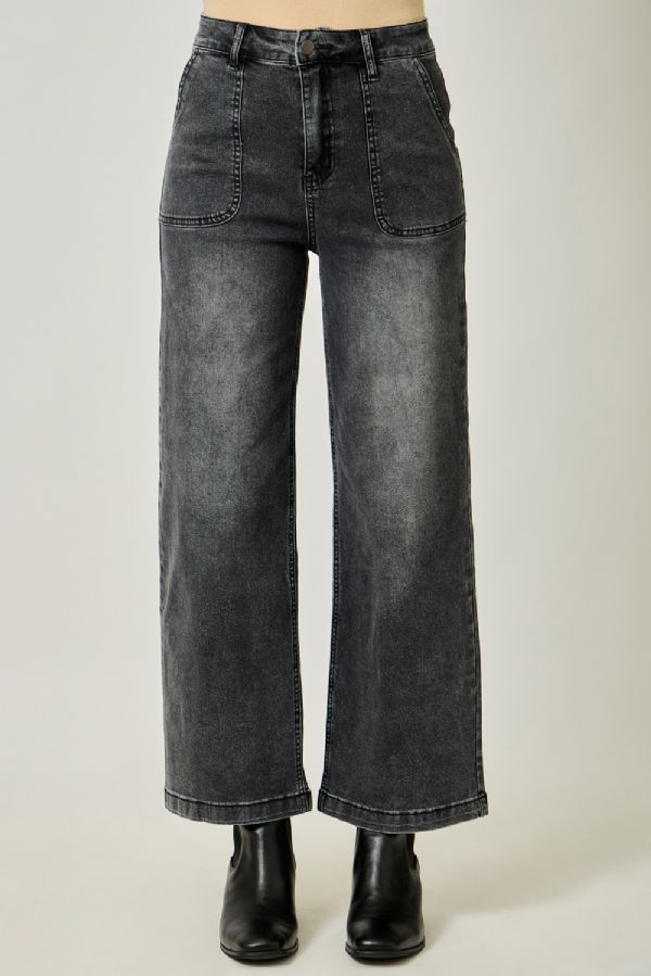 Washed Denim Trouser