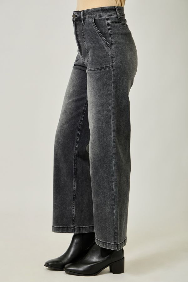 Washed Denim Trouser