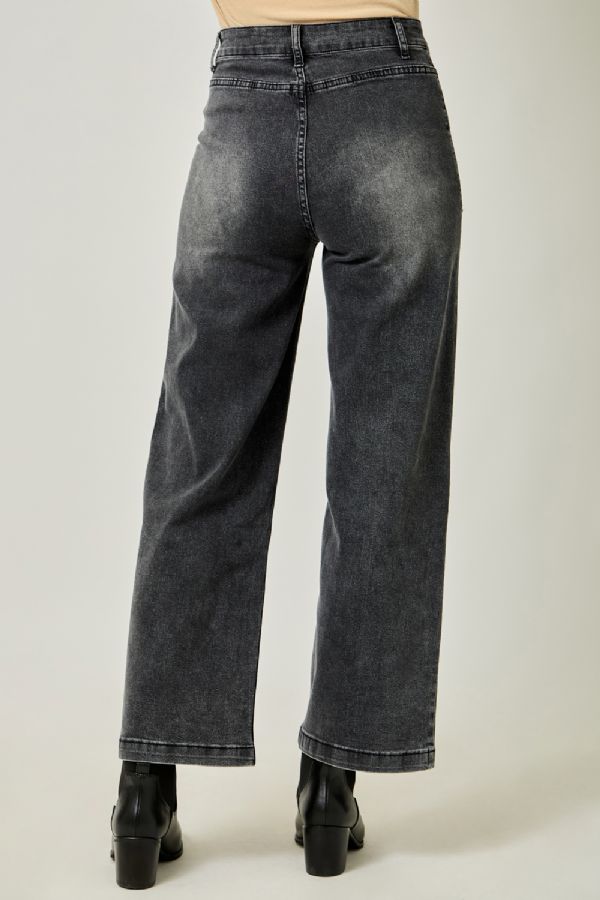 Washed Denim Trouser