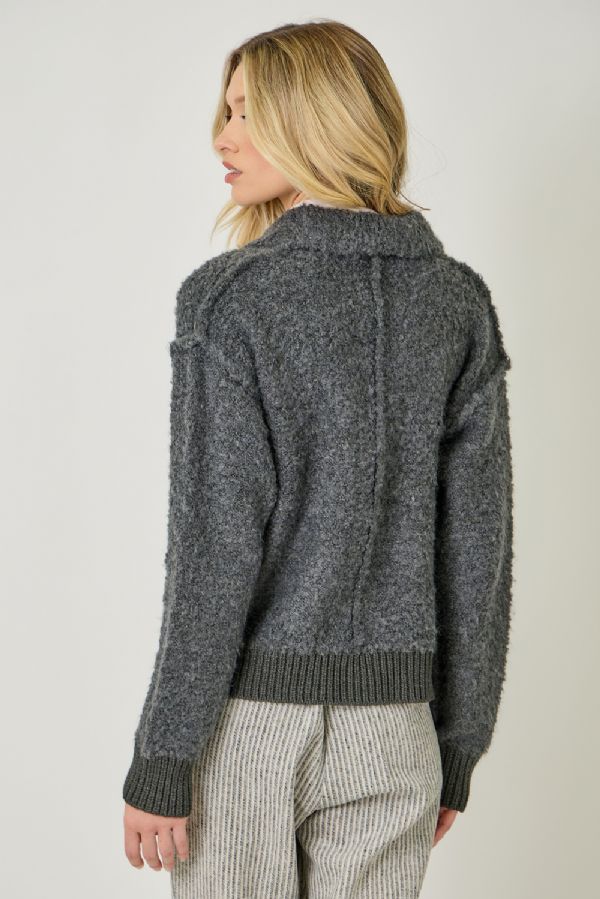 Zip Up Sweater Jacket
