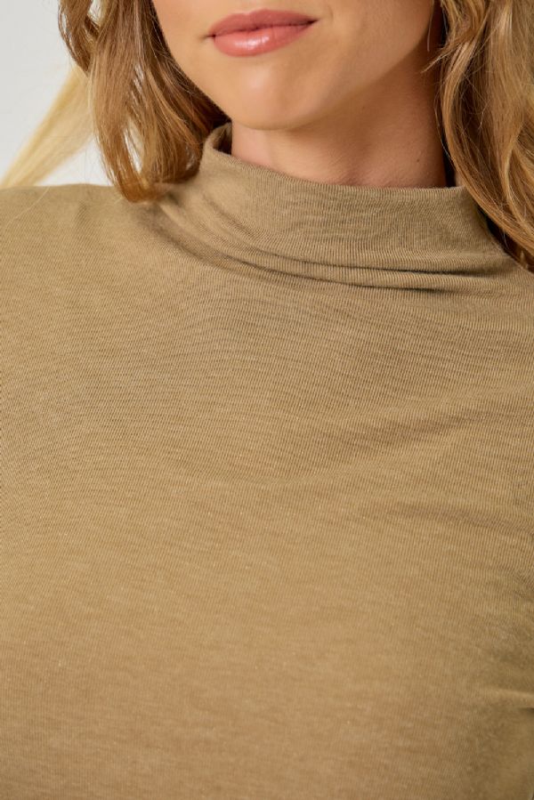 Knit Sparkle Mock Neck Top