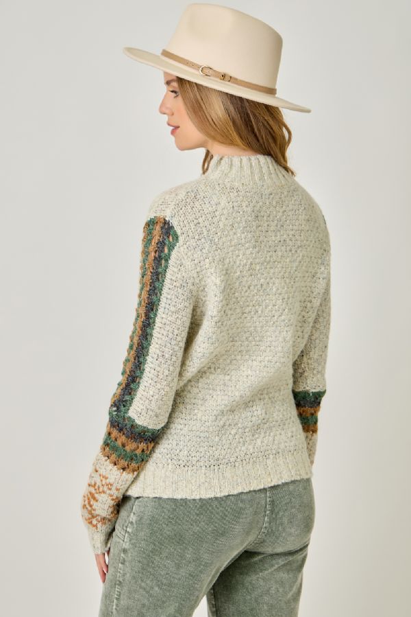 Fair Isle Cuff Sweater