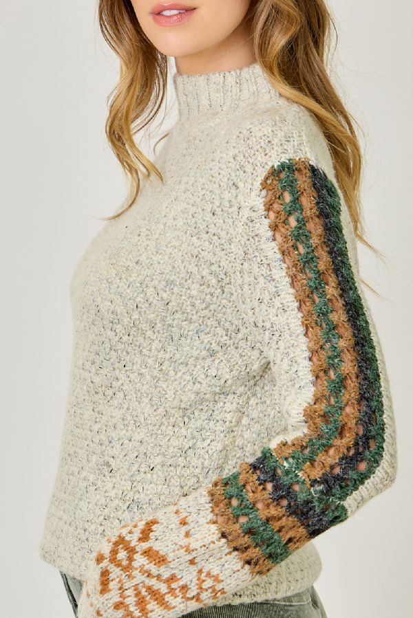 Fair Isle Cuff Sweater