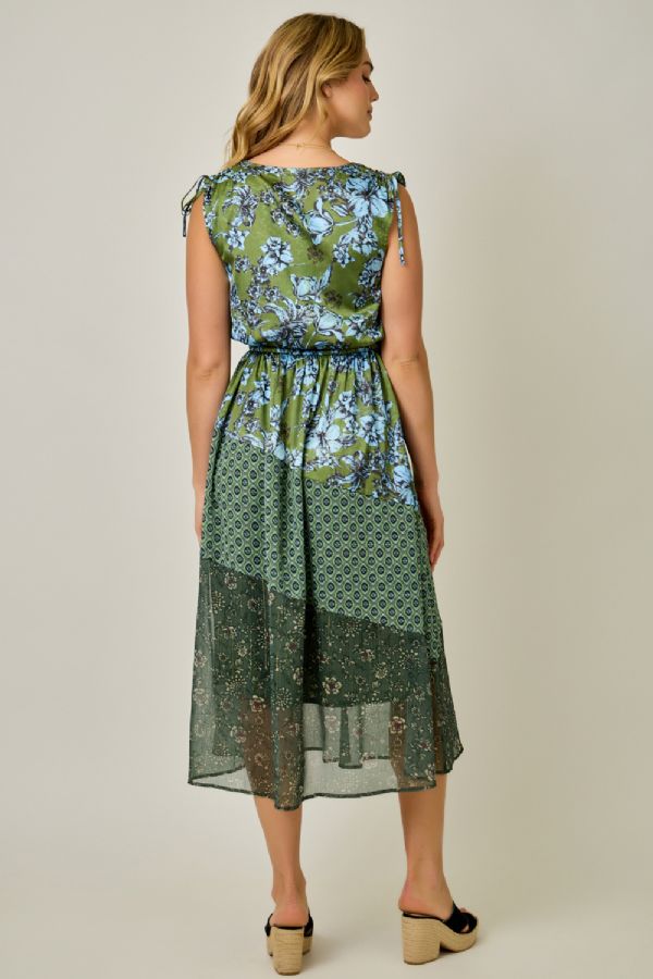 Mixed Print Dress
