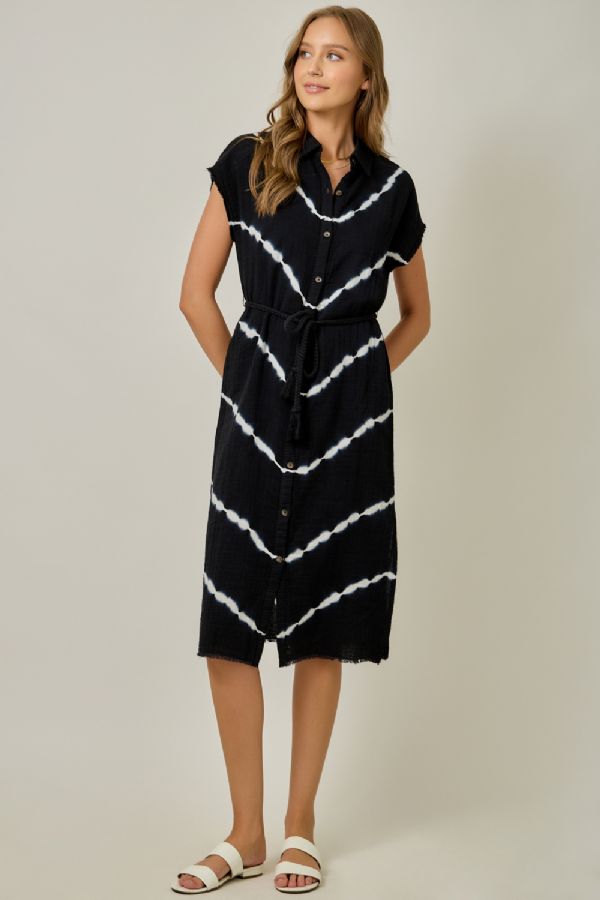 Tie Dye Shirt Dress