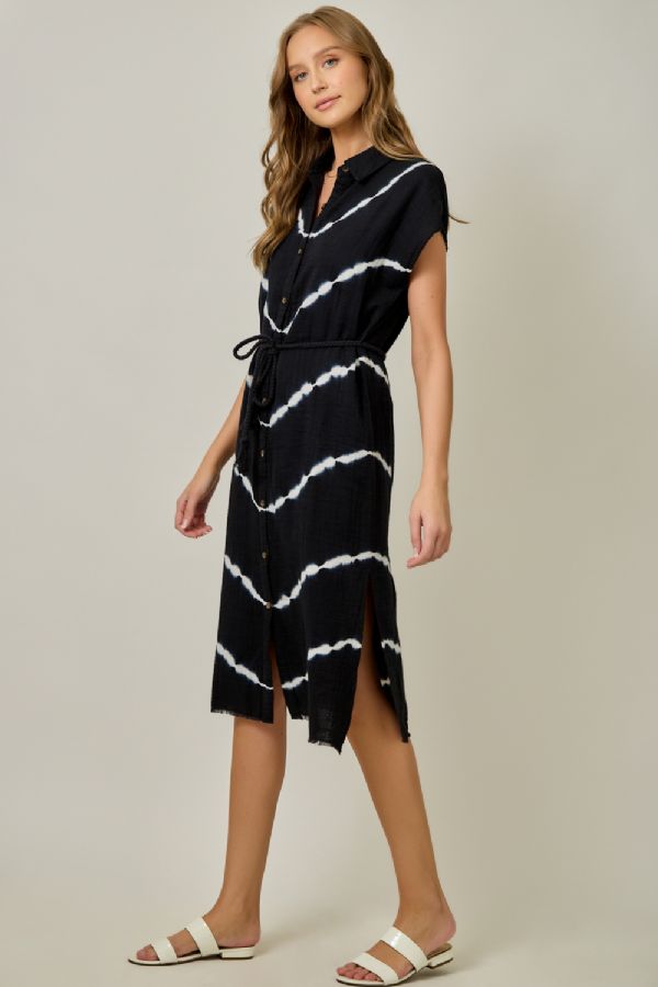 Tie Dye Shirt Dress