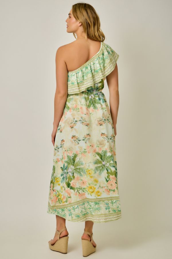 Asymmetrical Shoulder Dress