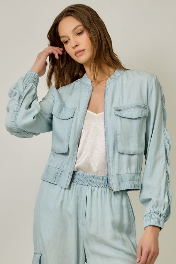 Tencel Bomber Jacket