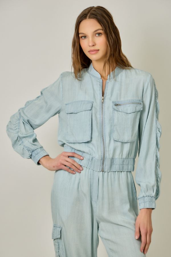 Tencel Bomber Jacket