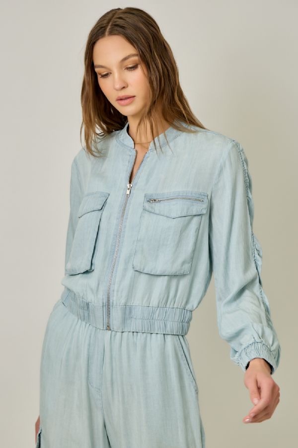 Tencel Bomber Jacket