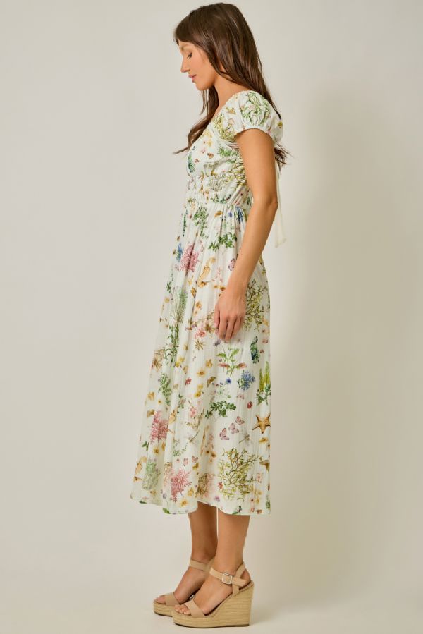 Gauze Print Dress