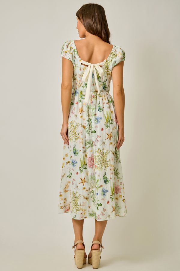 Gauze Print Dress