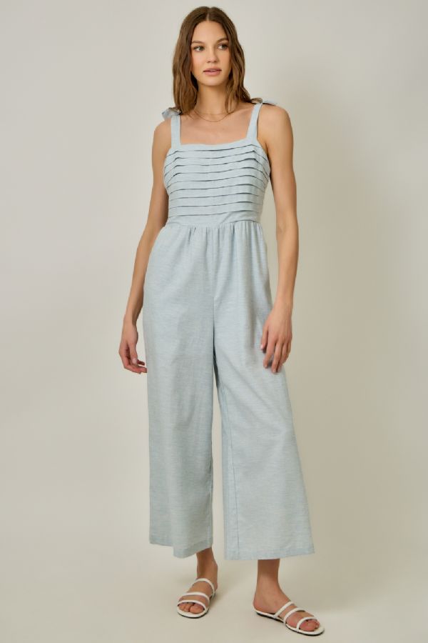 Front Pleat Jumpsuit