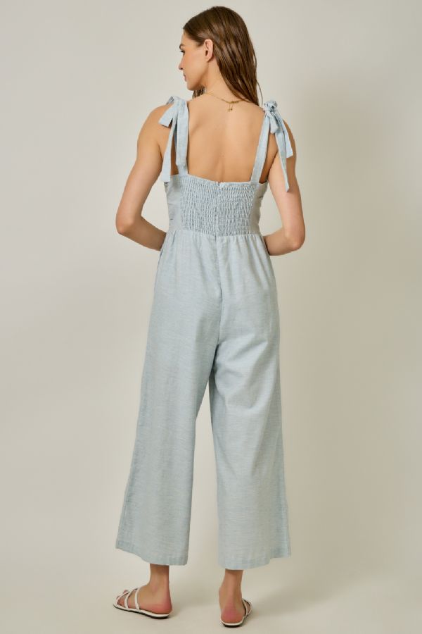 Front Pleat Jumpsuit