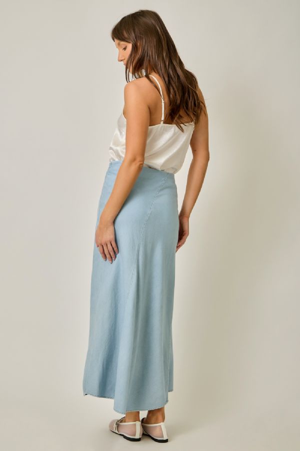 Bias Cut Midi Skirt