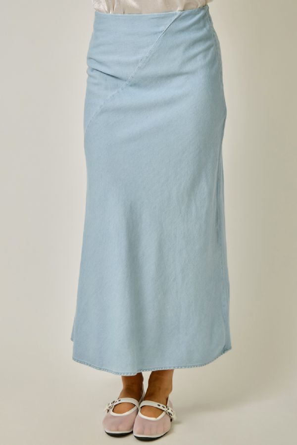 Bias Cut Midi Skirt