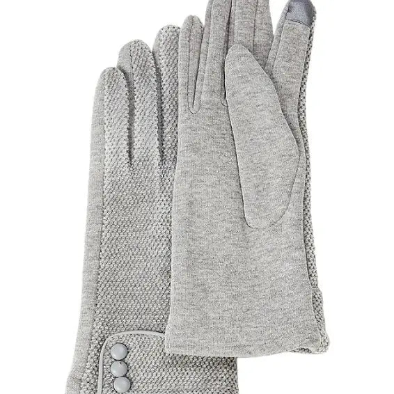 Button Cuff Gloves