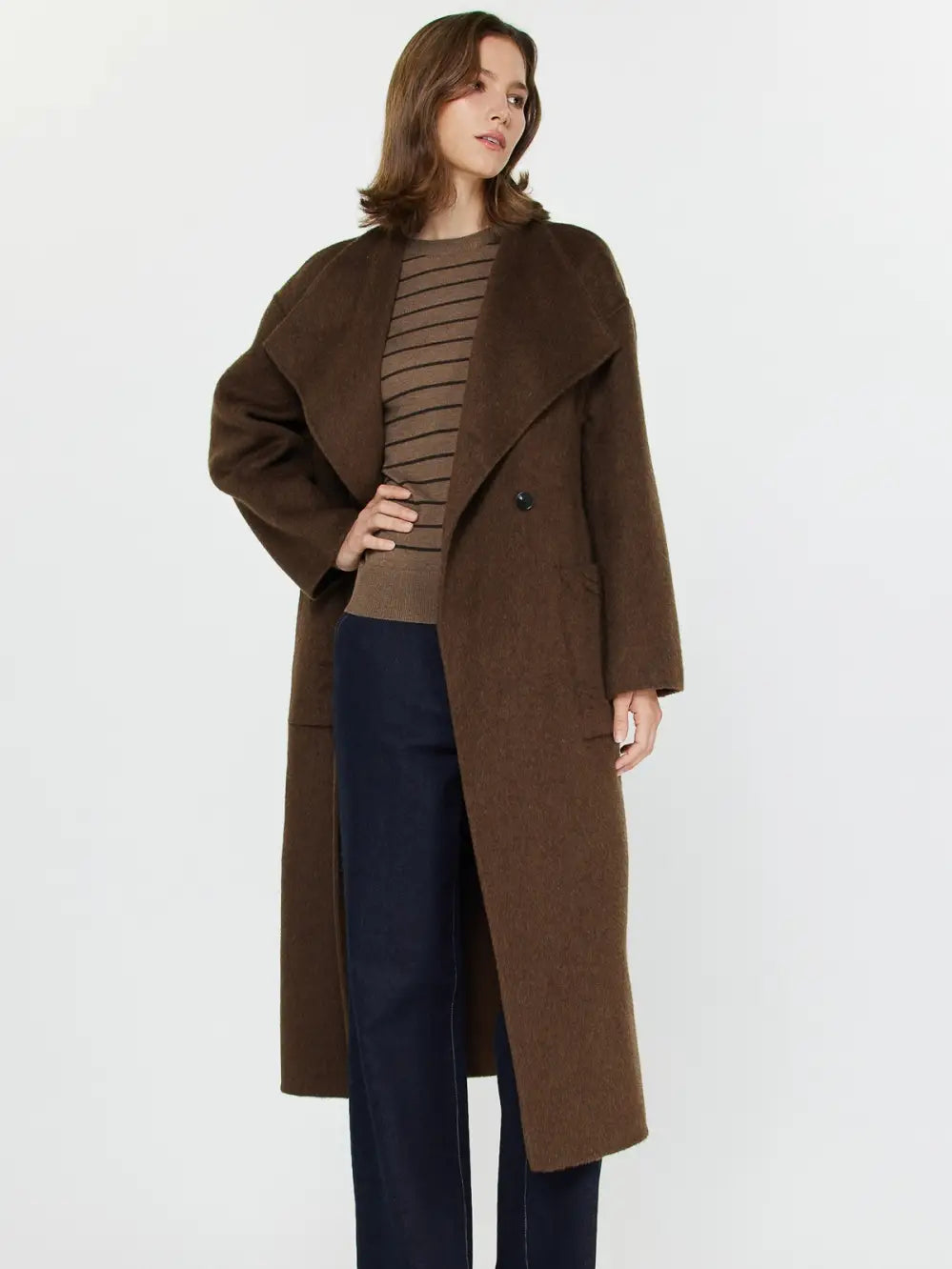 Handmade Wide Collar Coat