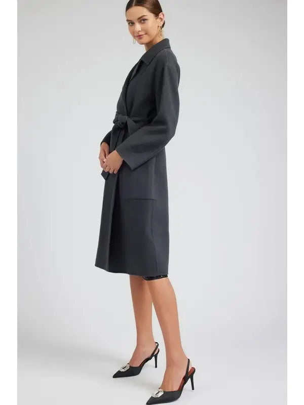 Wool Belted Coat