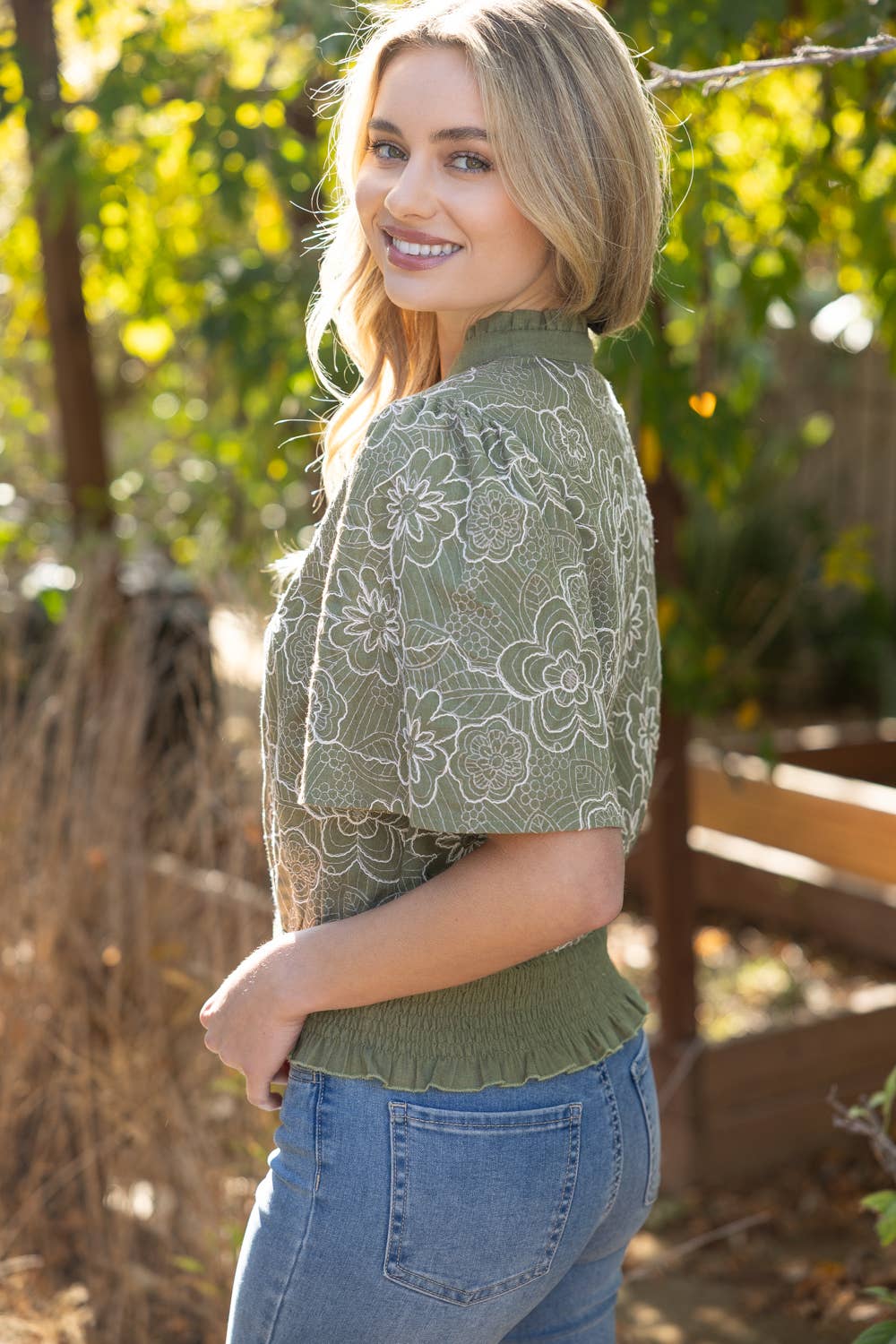 Floral Embroidered Top
