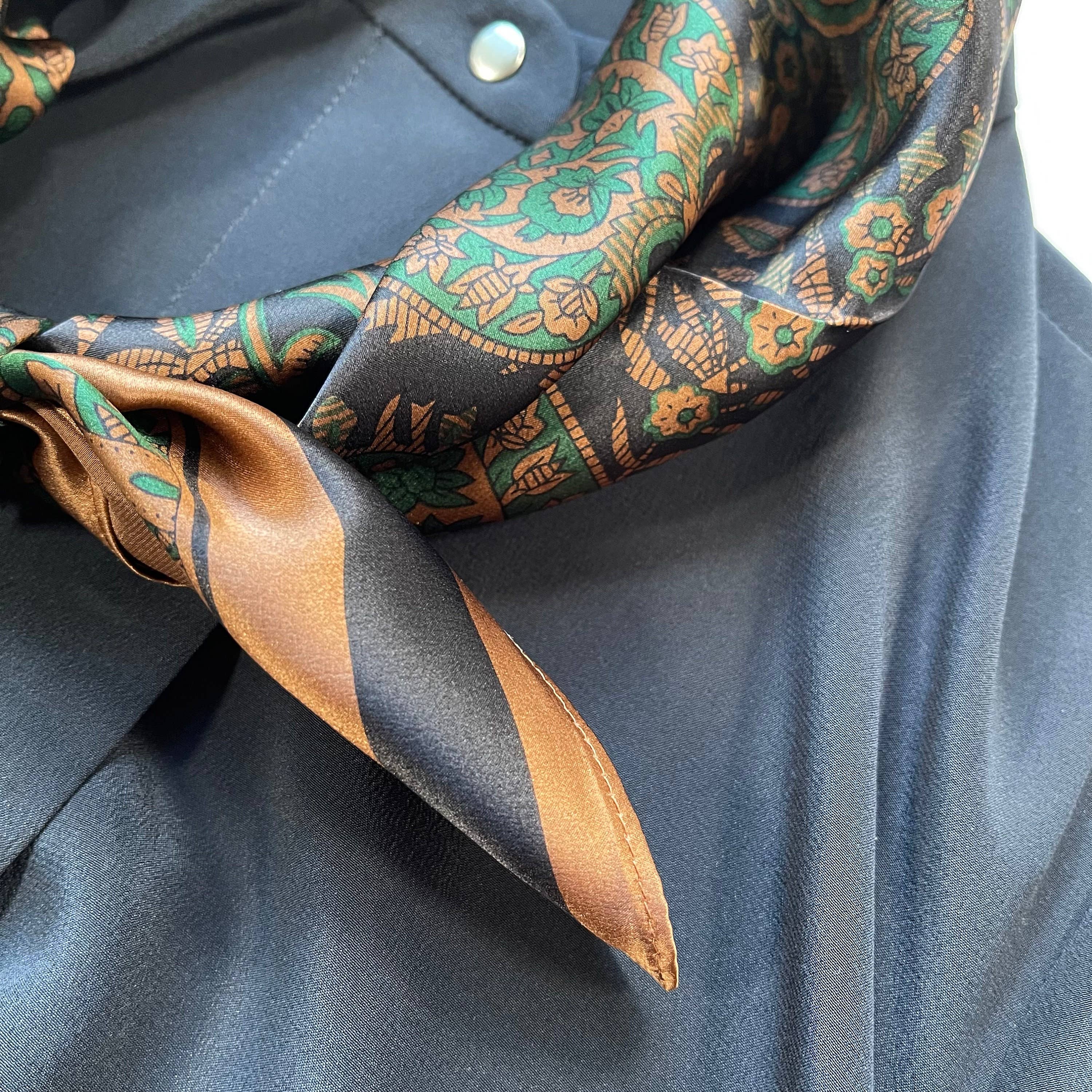 Boho Paisley Silk Scarf
