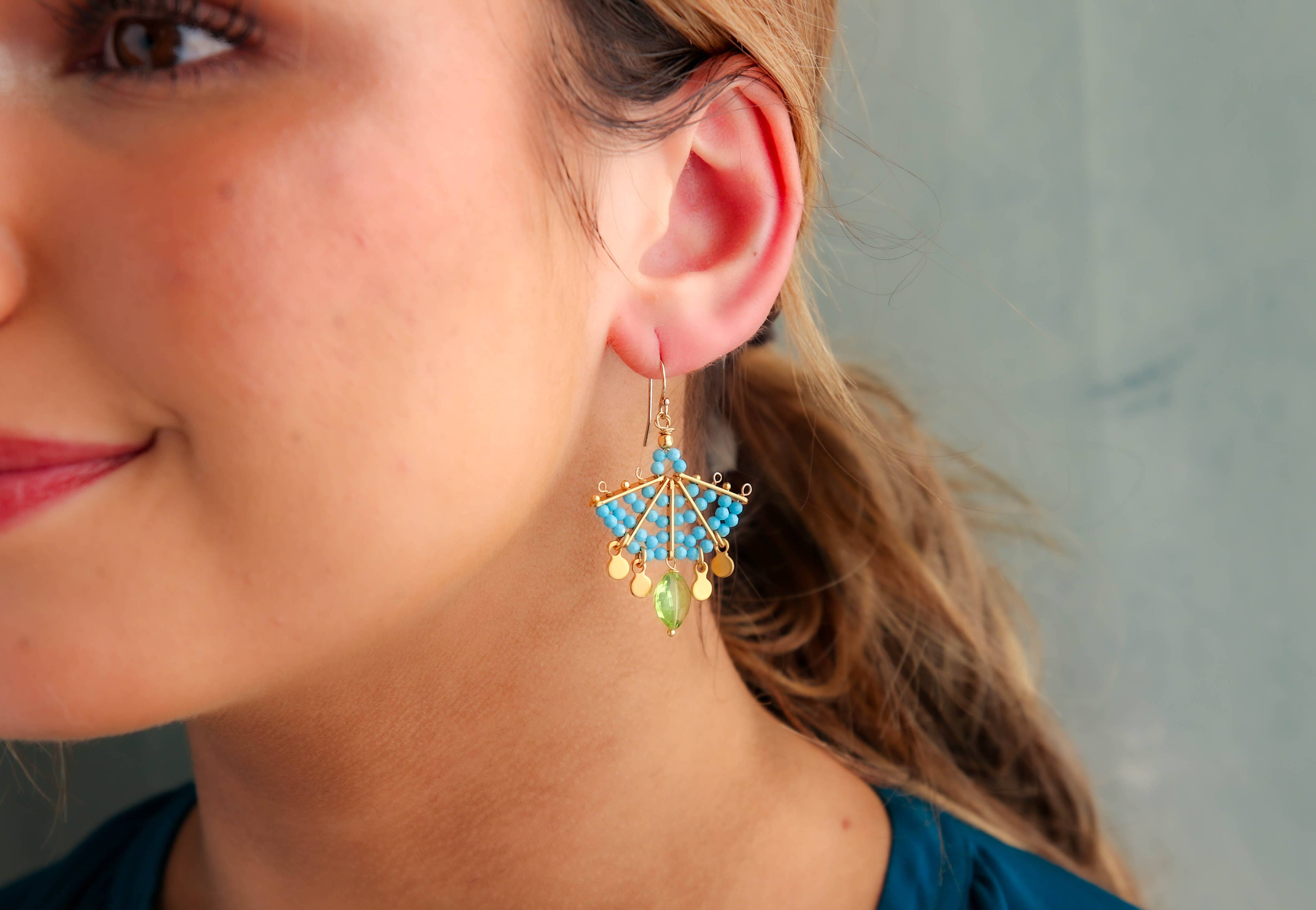Fandango Earrings Celery Green