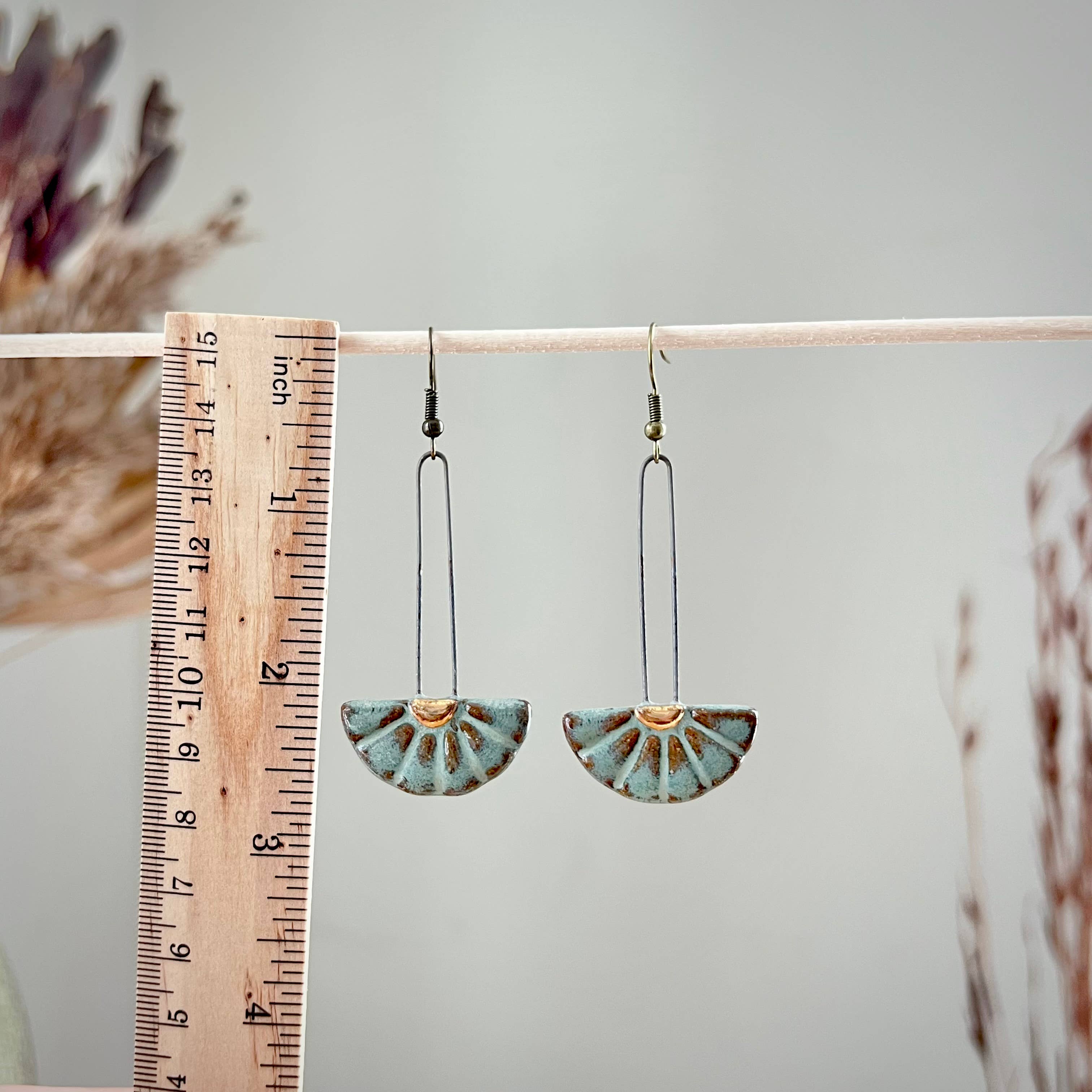 Long Sun Burst Earrings
