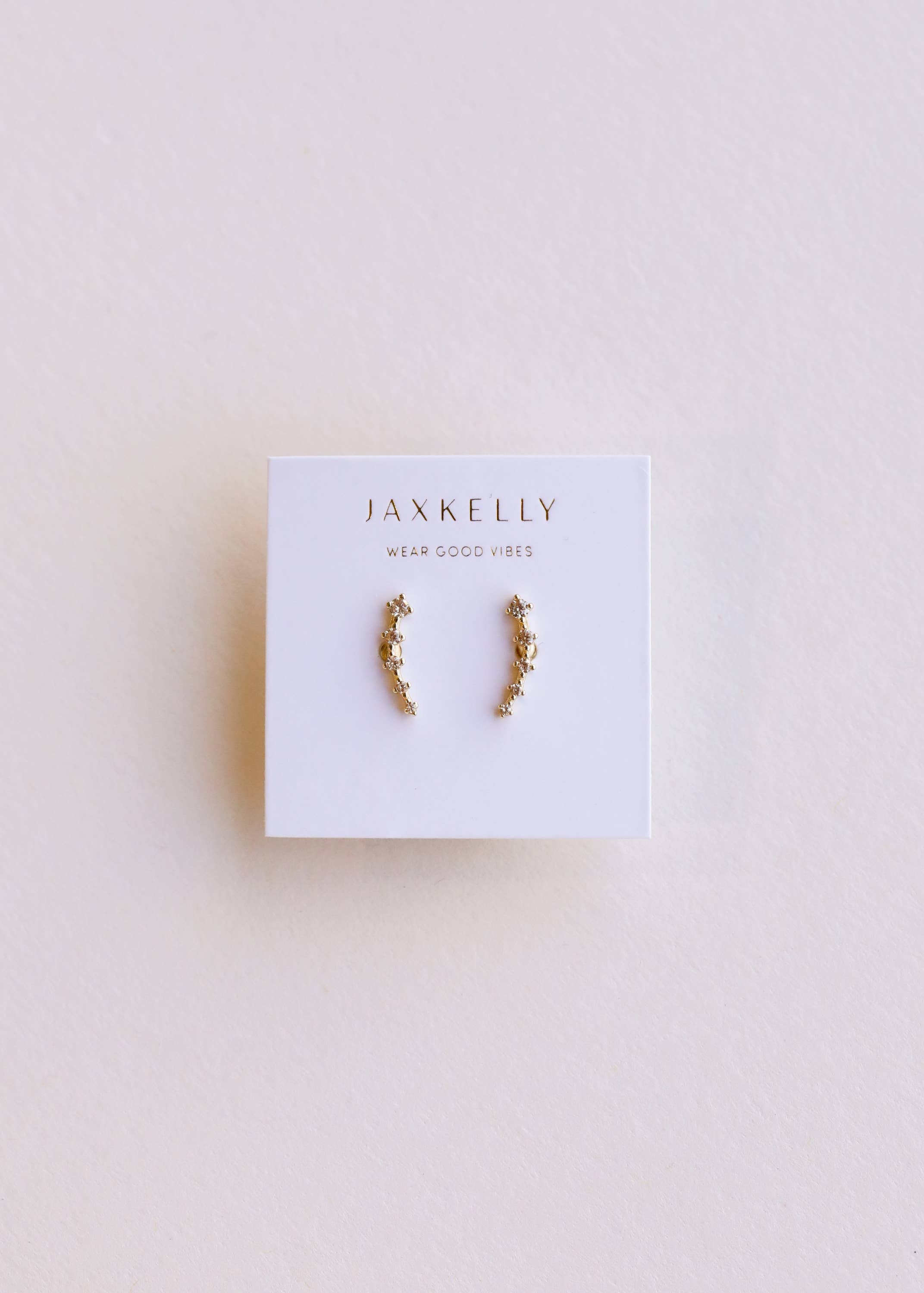 Crawler - Champagne CZ Earrings