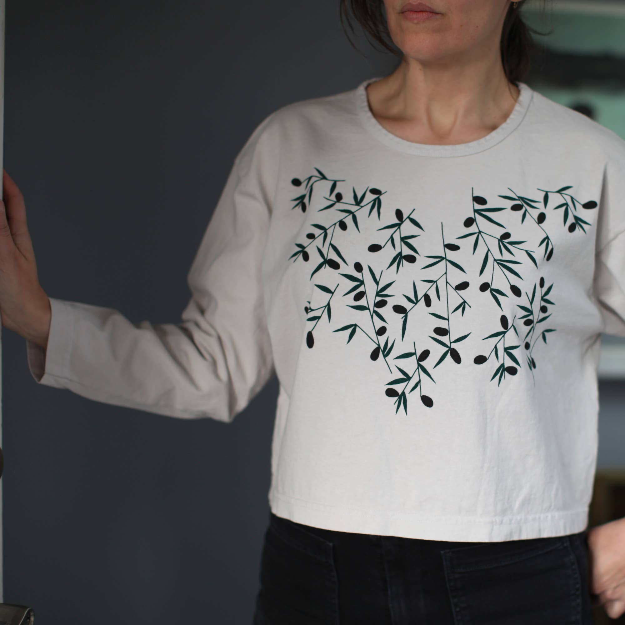 Olive Season Long Sleeve Tee
