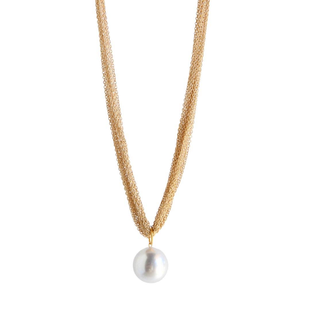 Halo Pearl Necklace