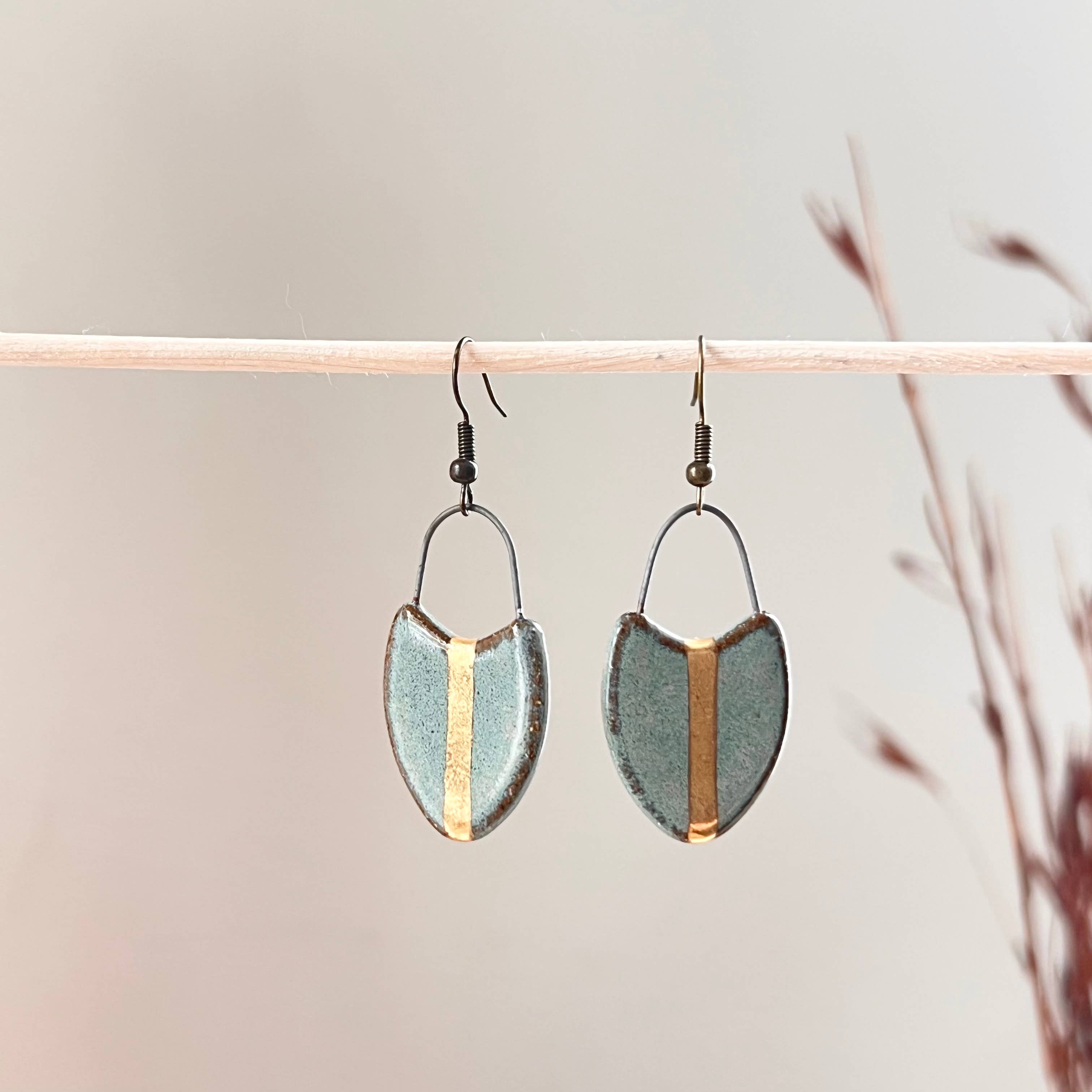 Turquoise & Gold Earrings