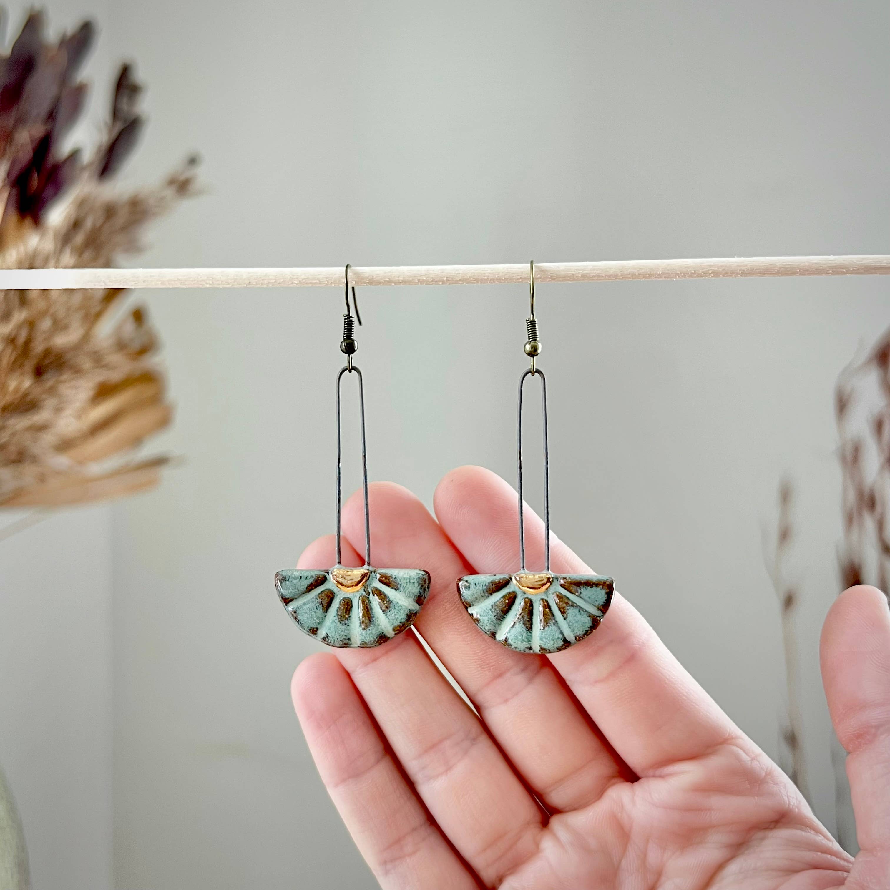 Long Sun Burst Earrings