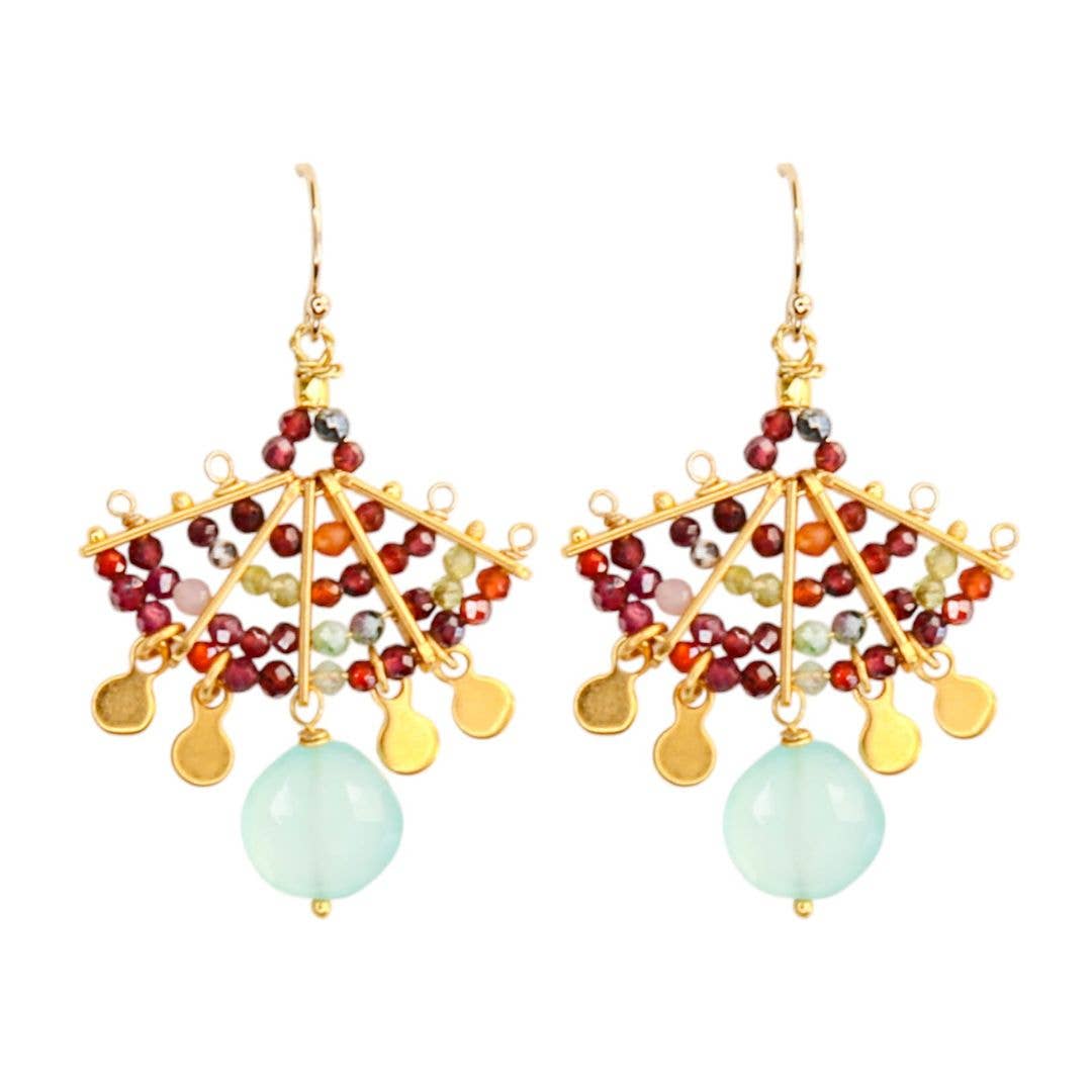 Fandango Earrings Celery Green