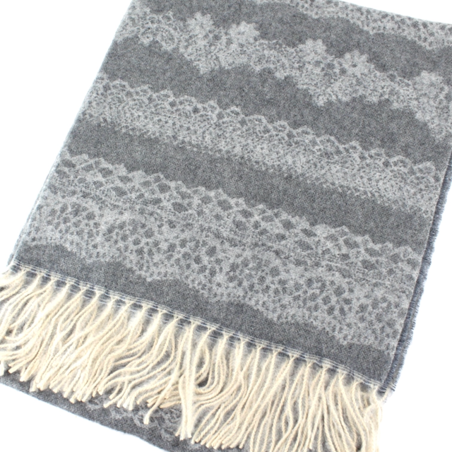 Banded Print Scarf