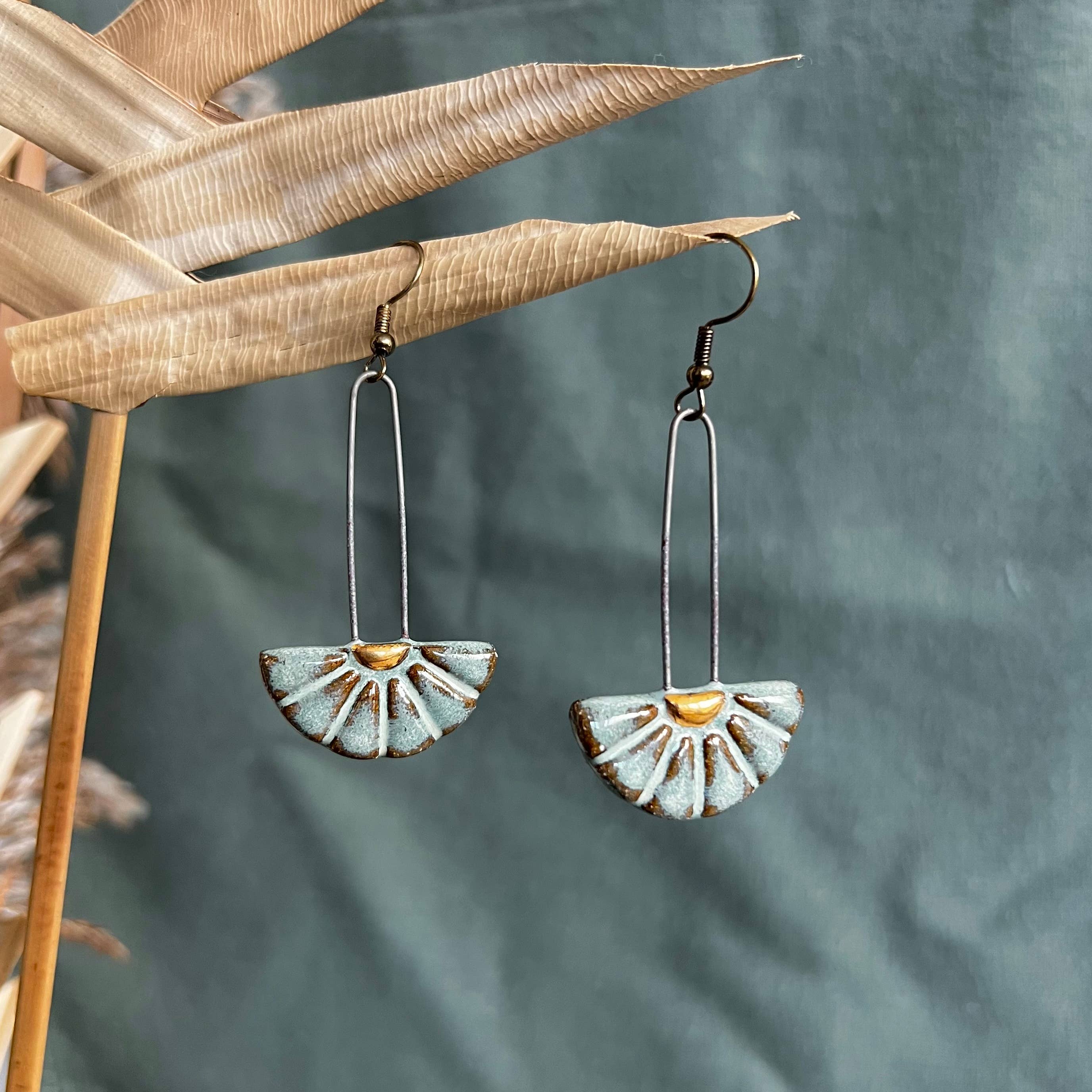 Long Sun Burst Earrings