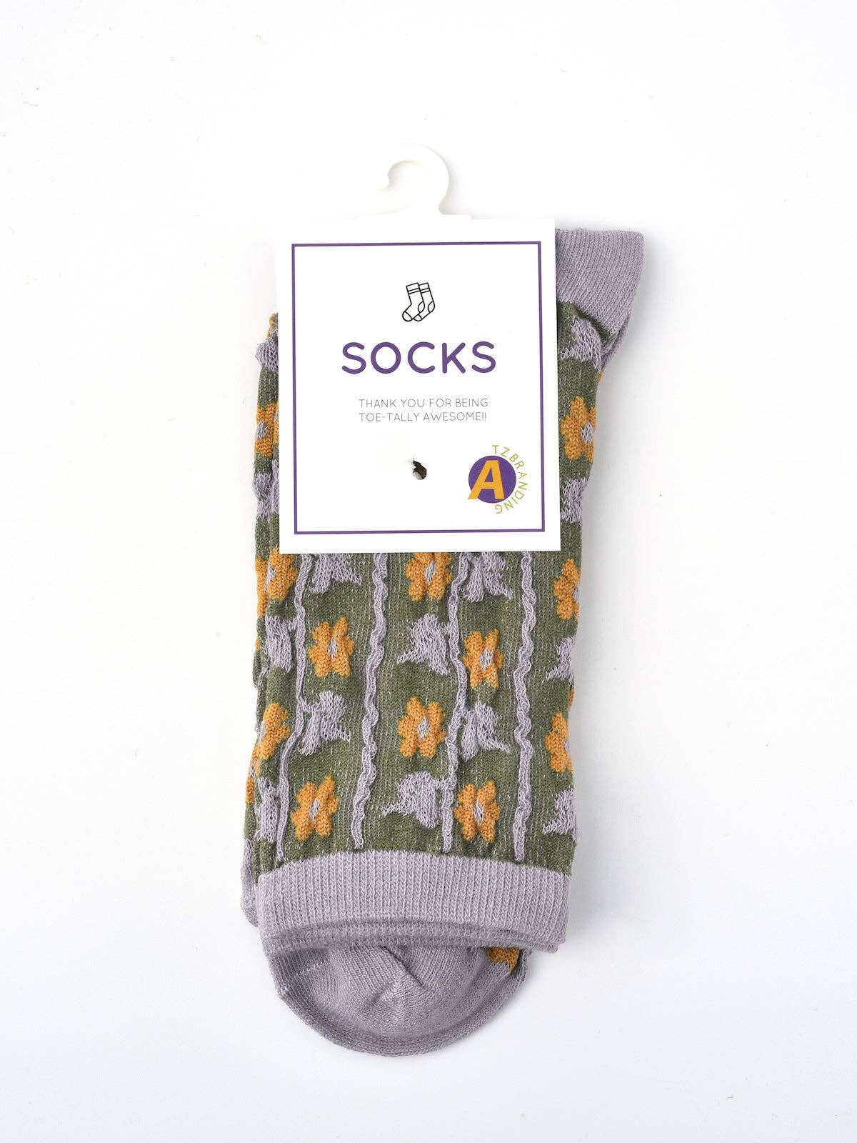 Floral Knit Socks