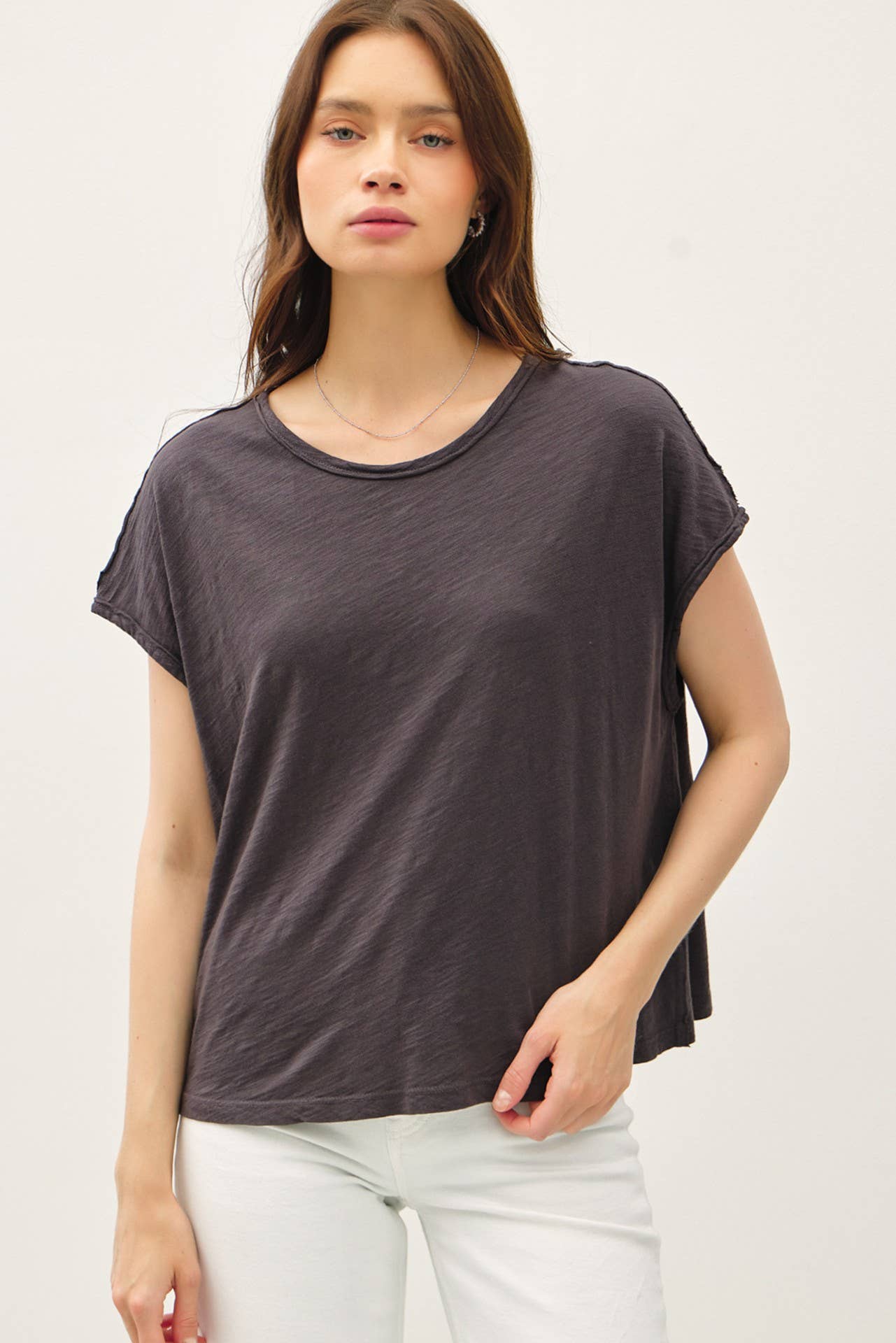 EXPOSED SEAM BOXY TOP
