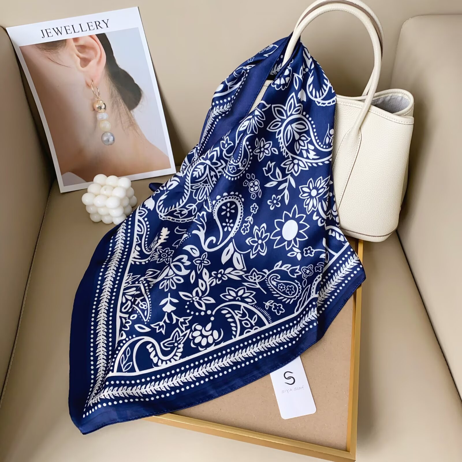 Paisley Square Scarf