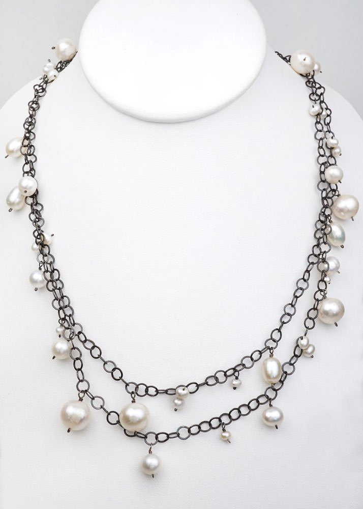 45" Mixed Pearl Necklace