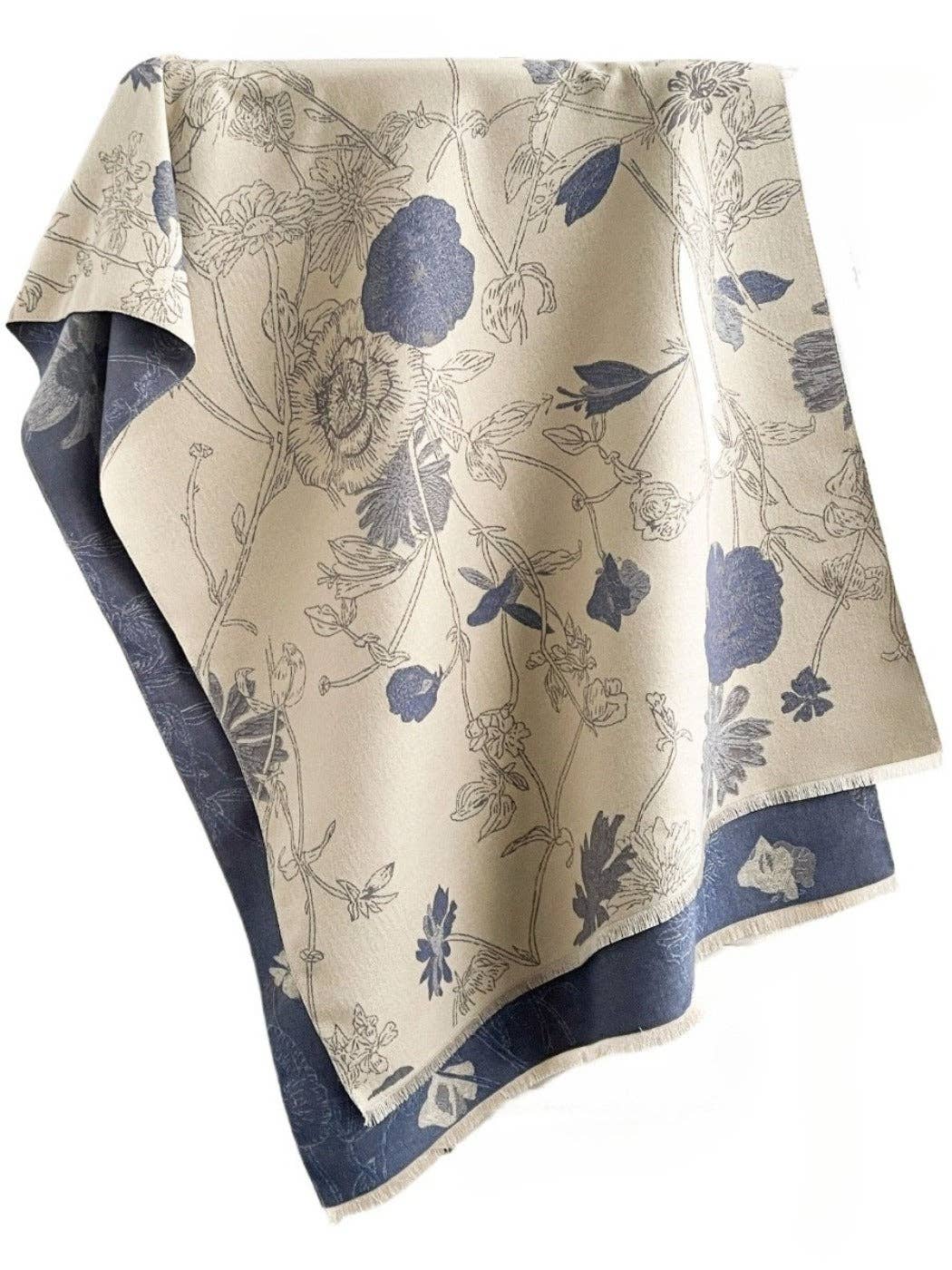 Reversible Vintage Floral Scarf
